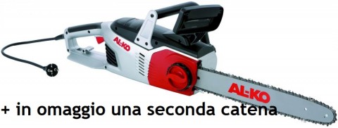 Elettrosega con motore longitudinale AL-KO EKI 2200/40 efficace e bilanciata, 2200 Watt, barra e catena OREGON da 40cm + OMAGGIO SECONDA CATENA